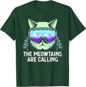 Cool Snowboard Women Kids Ski Lover Mountain Skier T-Shirt - T-Shirt | Forest