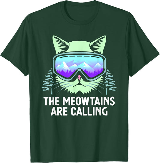 Cool Snowboard Women Kids Ski Lover Mountain Skier T-Shirt - T-Shirt | Forest