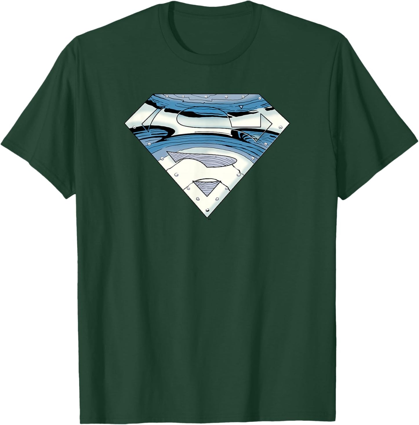 DC Comics Superman Steel Comic Style Iconic Logo T-Shirt - T-Shirt | Forest