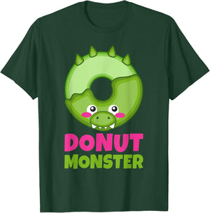 Donut Monster Snack Donut T-Shirt - T-Shirt | Forest