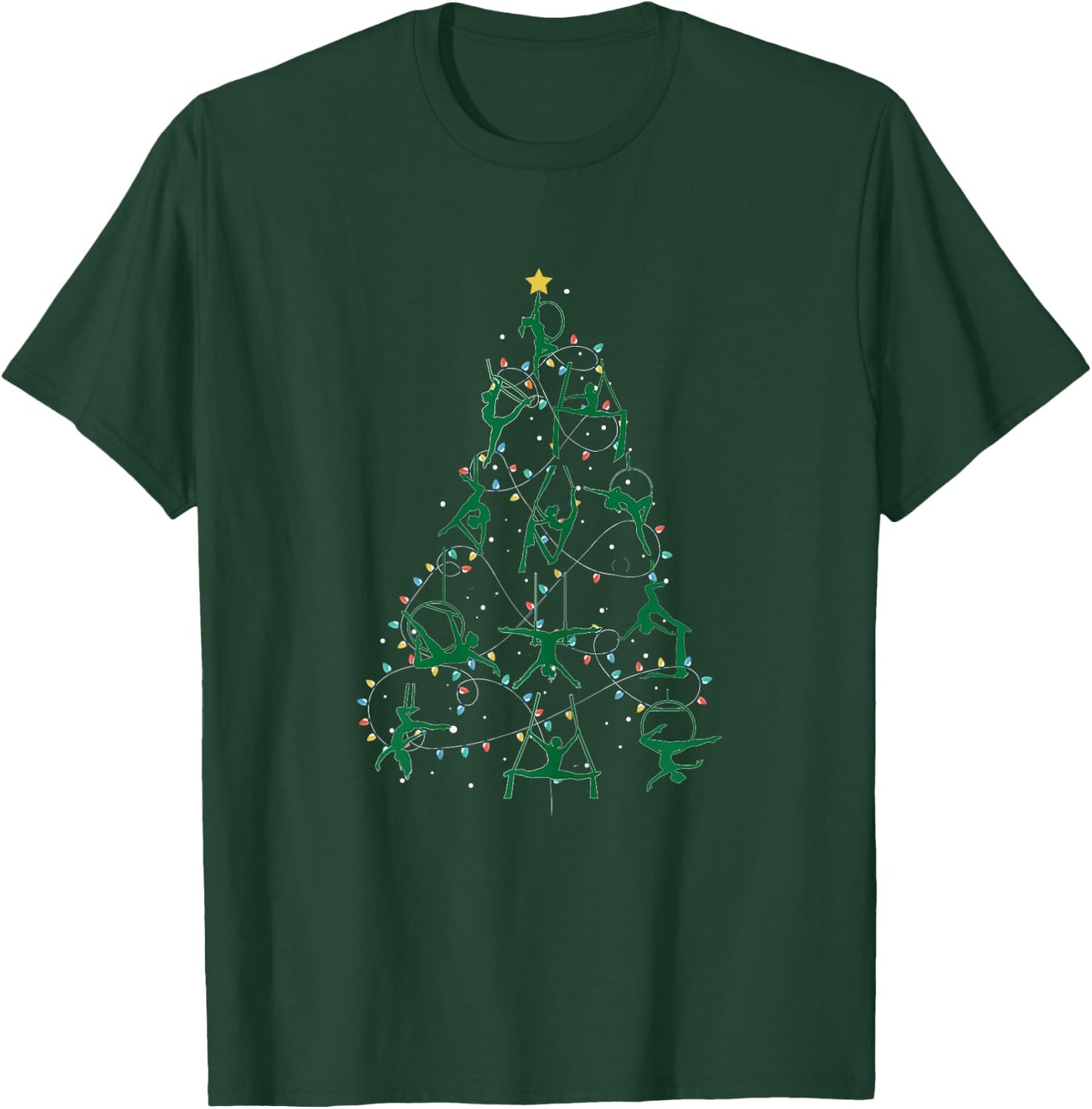 Holiday Christmas Aerial Tree T-Shirt - T-Shirt | Forest