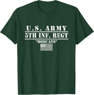 5th Infantry Regiment Us Army 5th Inf Regt Bobcats Gifts T-Shirt - T-Shirt | Forest