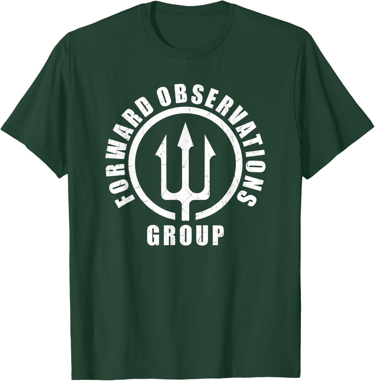 Forward Observations Group. Fog Trident Spear T-Shirt - T-Shirt | Forest
