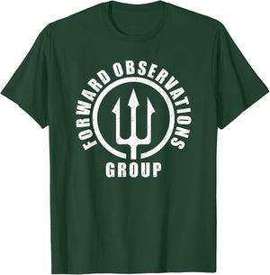 Forward Observations Group. Fog Trident Spear T-Shirt - T-Shirt | Forest