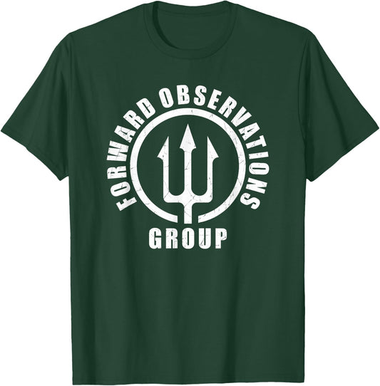 Forward Observations Group. Fog Trident Spear T-Shirt - T-Shirt | Forest