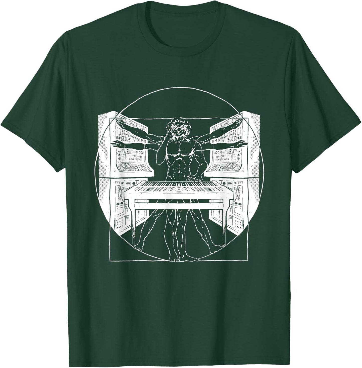Synthesizer Synth Techno Music Cool Synthesizer T-Shirt - T-Shirt | Forest
