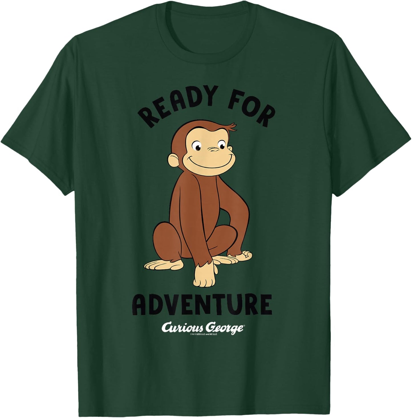 Curious George Ready for Adventure George Smiling T-Shirt - T-Shirt | Forest