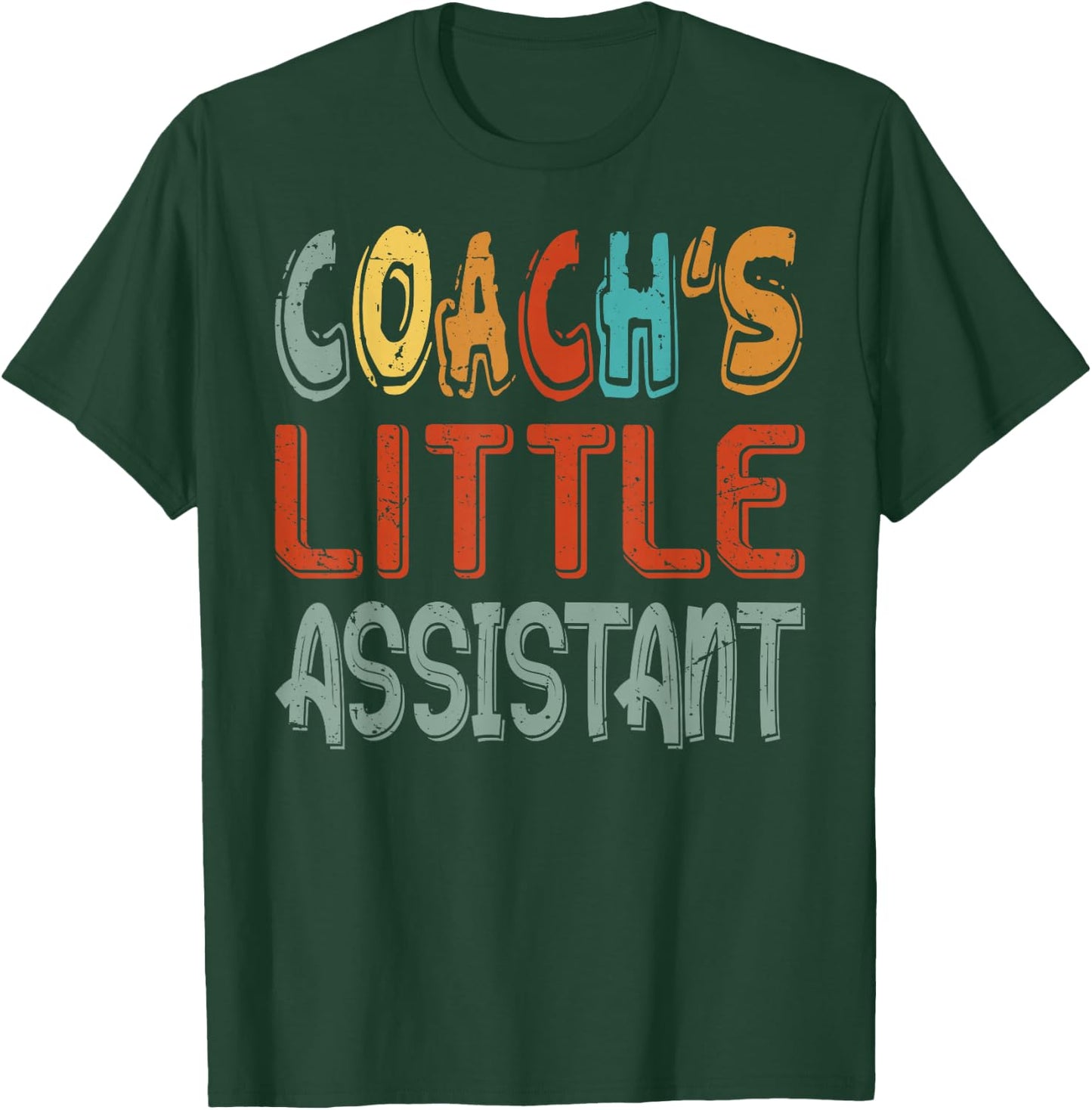 Coach's Little Assistant - Cute Daughter - Varsity Son T-Shirt - T-Shirt | Forest