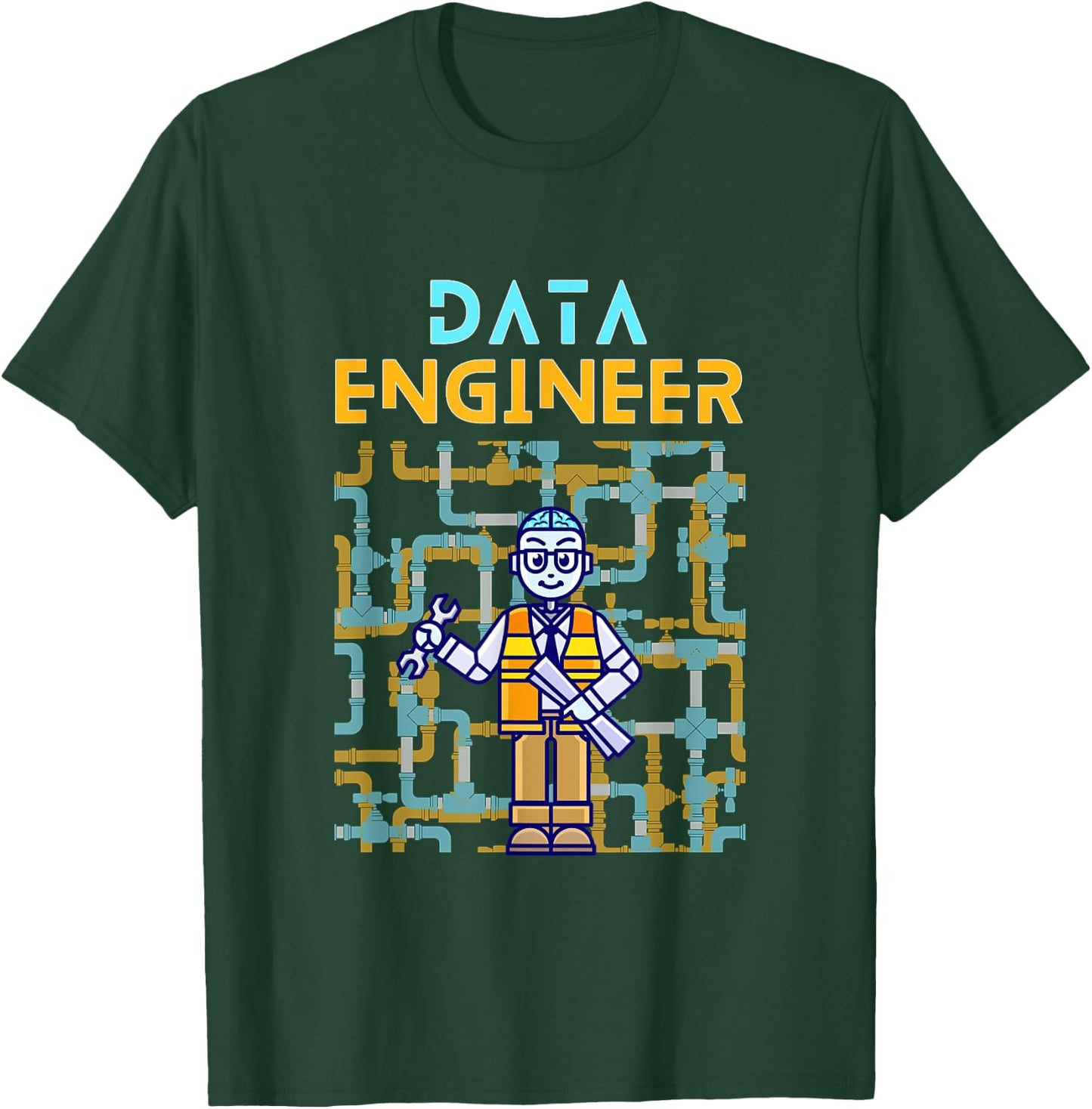 Data Engineer Data Analyst ETL Power BI Data Lake Warehouse T-Shirt - T-Shirt | Forest