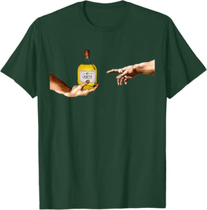Grappa Michelangelo Sistine Chapel Ceiling Fresco Fresco T-Shirt - T-Shirt | Forest