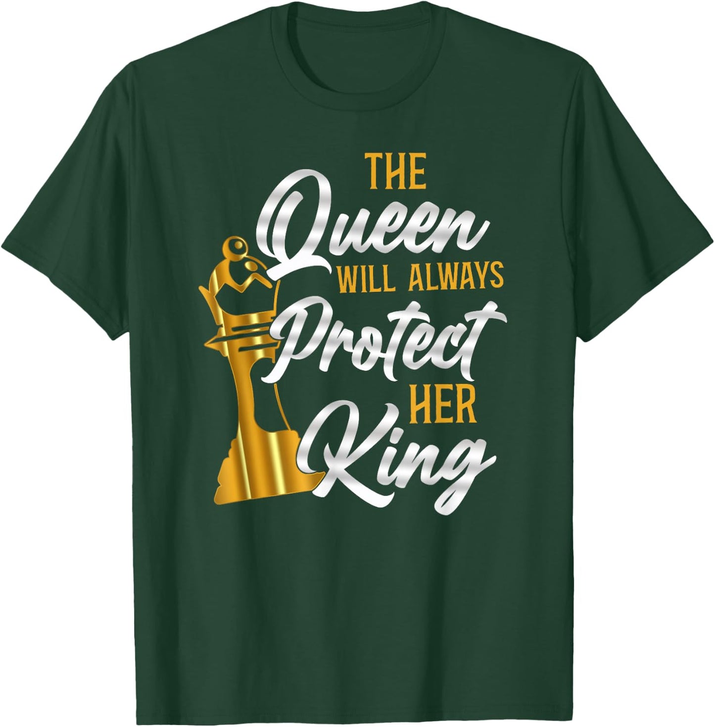 Chess Player Chess Piece Vintage Queen King T-Shirt - T-Shirt | Forest