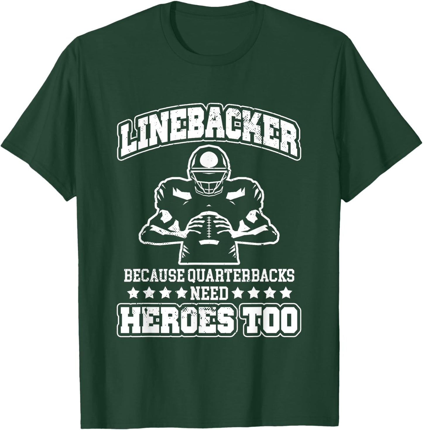 Funny Football Linebacker Saying Football Player Practice T-Shirt - T-Shirt | Forest
