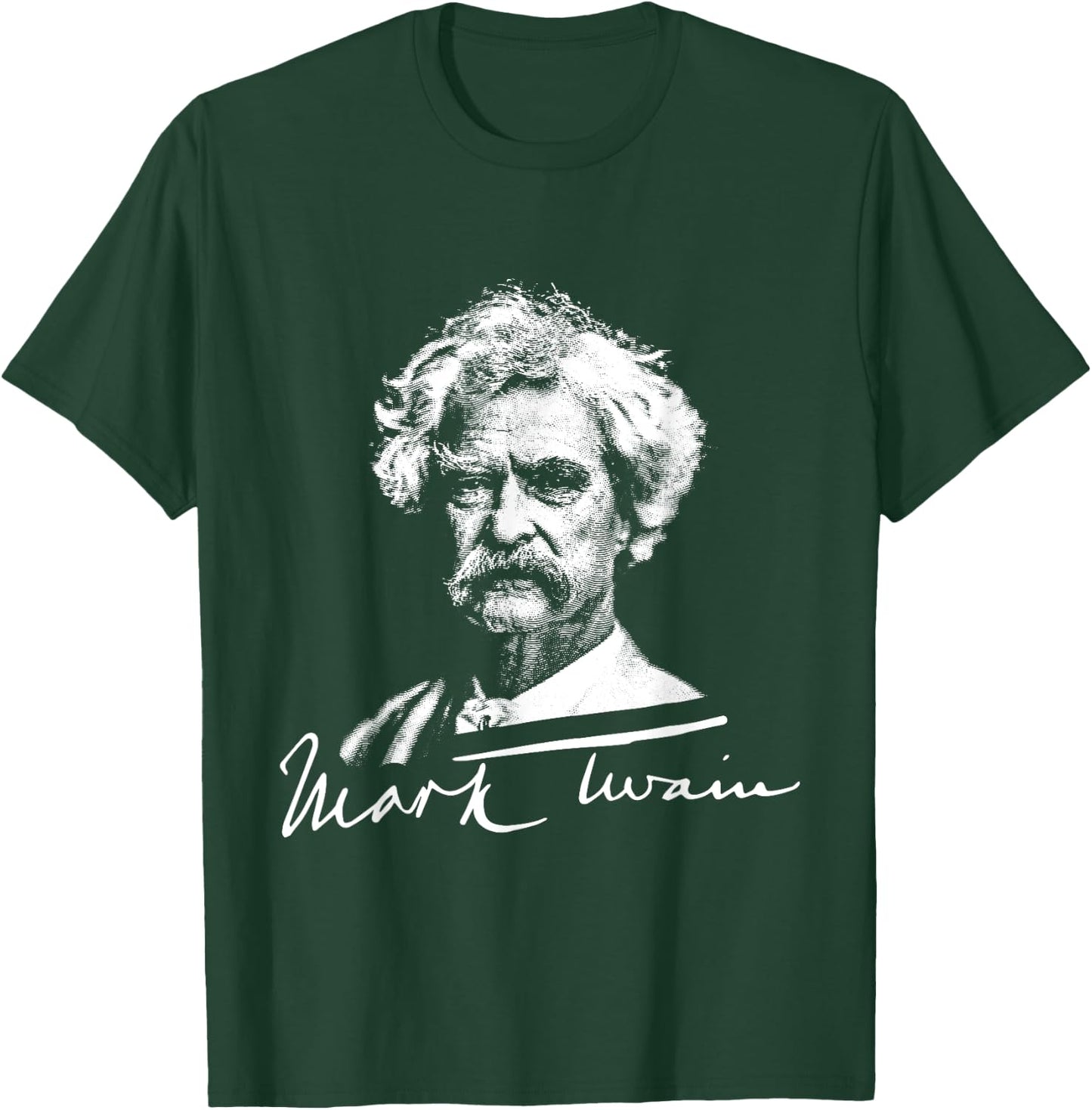 Mark Twain Old Gentleman Vintage Art T-Shirt - T-Shirt | Forest