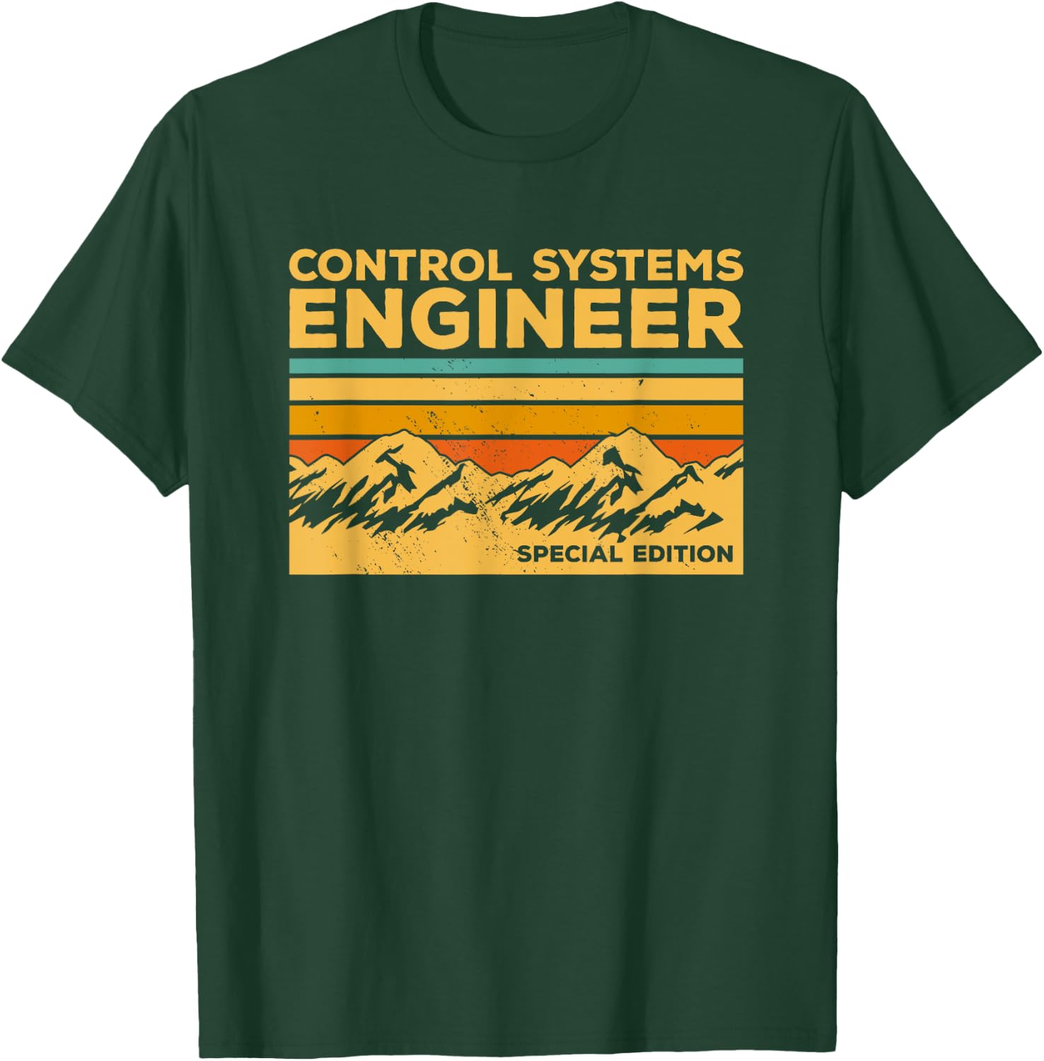 Vintage Control Systems Engineer Engineering T-Shirt - T-Shirt | Forest