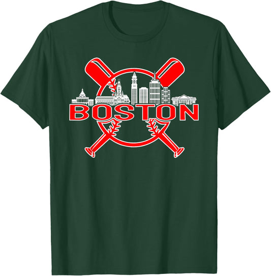 Boston Vintage Baseball T-Shirt - T-Shirt | Forest