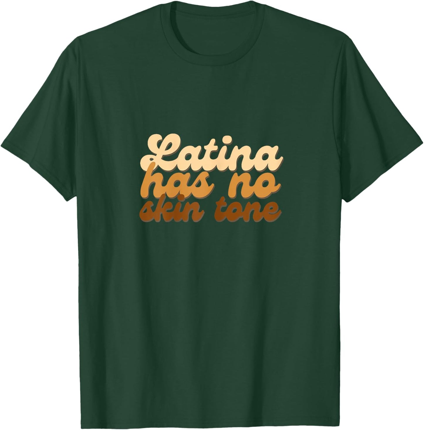 Latina Has No Skin Tone Unified Woman Empower Afro T-Shirt - T-Shirt | Forest