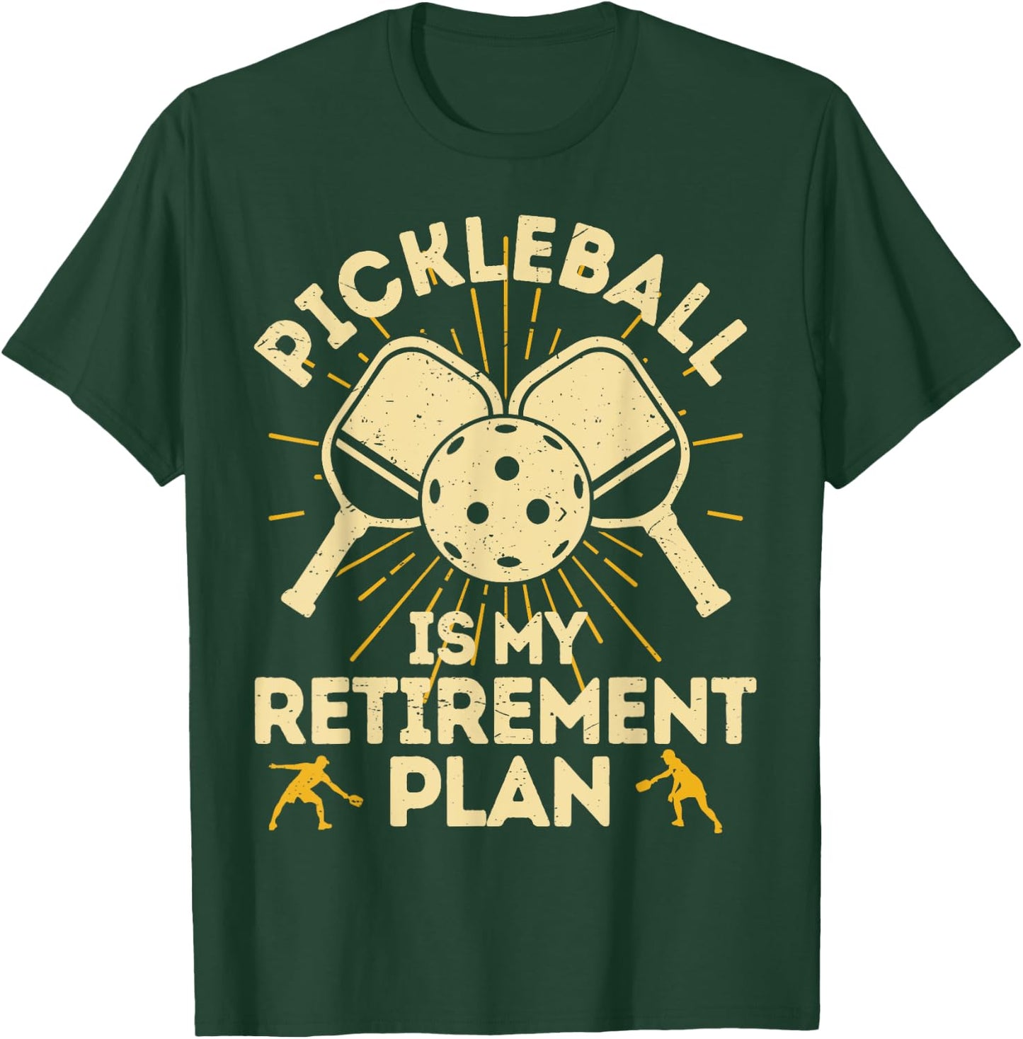 Funny Pickleball My Retirement Plan Vintage Women Player T-Shirt - T-Shirt | Forest