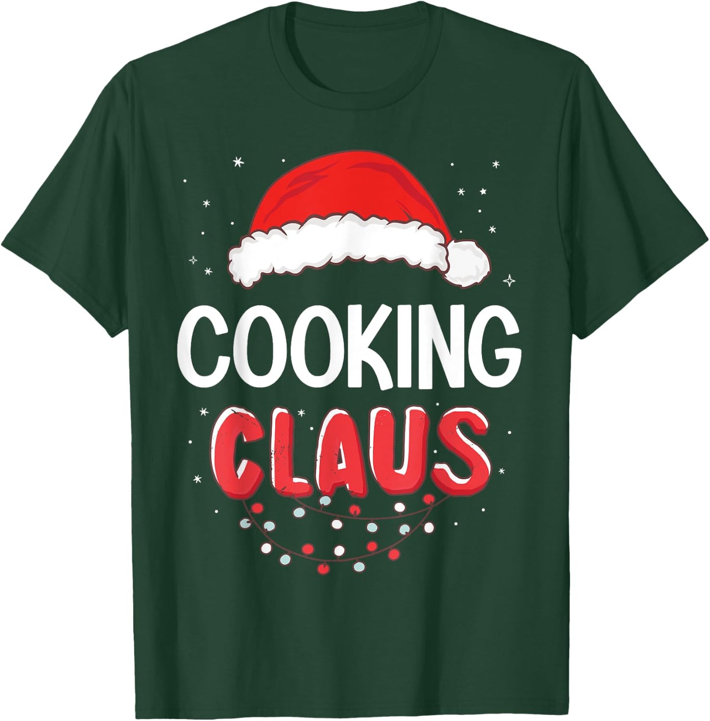 Cooking Santa Claus Christmas Matching Costume T-Shirt - T-Shirt | Forest