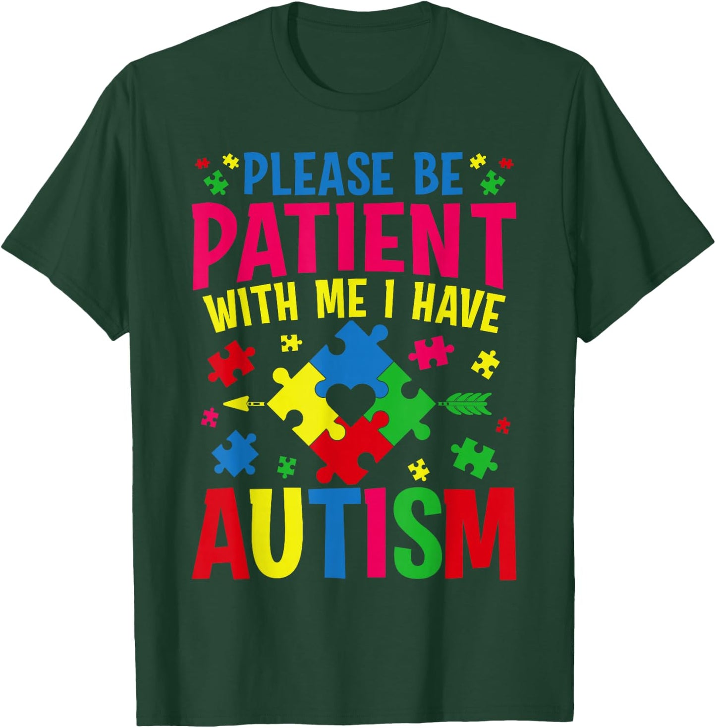 I Have Autism Awareness Autistic Child Kids Toddler Boys T-Shirt - T-Shirt | Forest