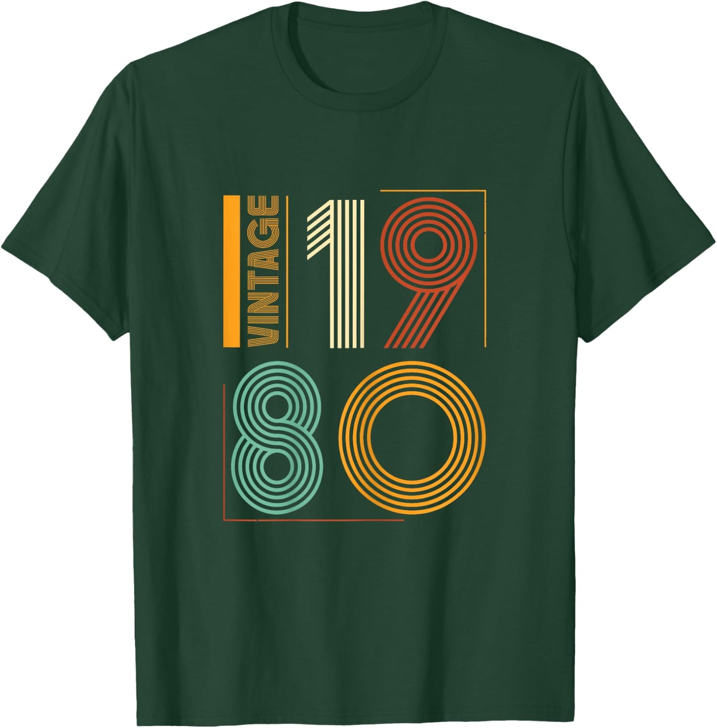Vintage 1980 Women Limited Edition BDay 1980 Birthday T-Shirt - T-Shirt | Forest