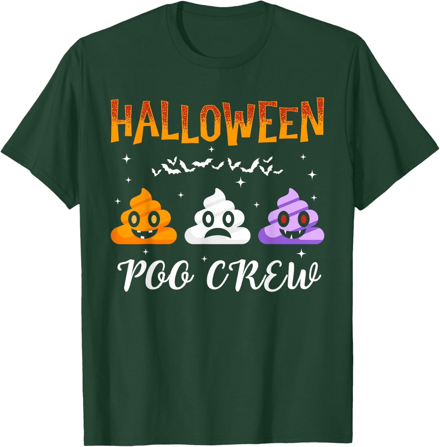 Halloween Poo-Crew Funny Halloween Poop Spooky Squad Crew T-Shirt - T-Shirt | Forest