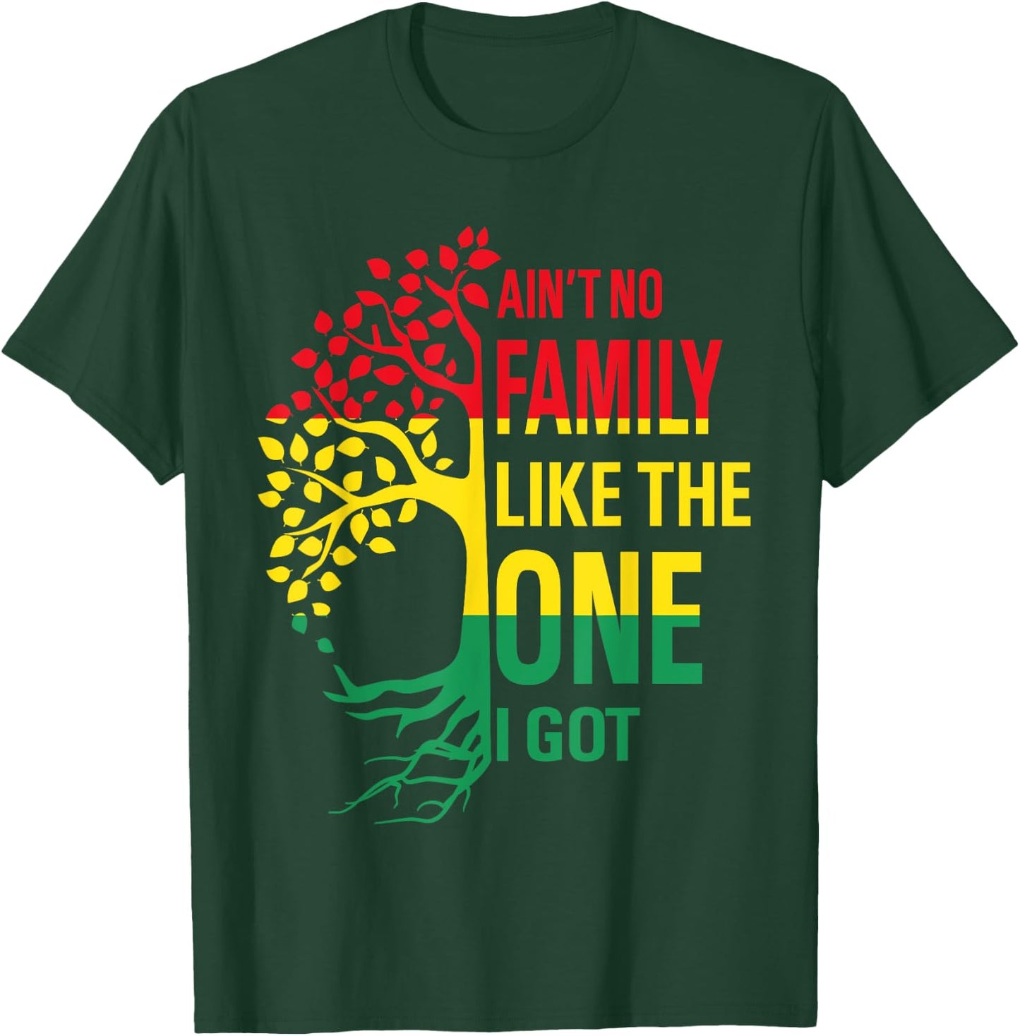 Ain't No Family Like The One I Got Funny Family Reunion 2025 T-Shirt - T-Shirt | Forest