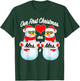 Matching Christmas Snowman Pajamas (Mrs) for Lesbian Couples T-Shirt - T-Shirt | Forest