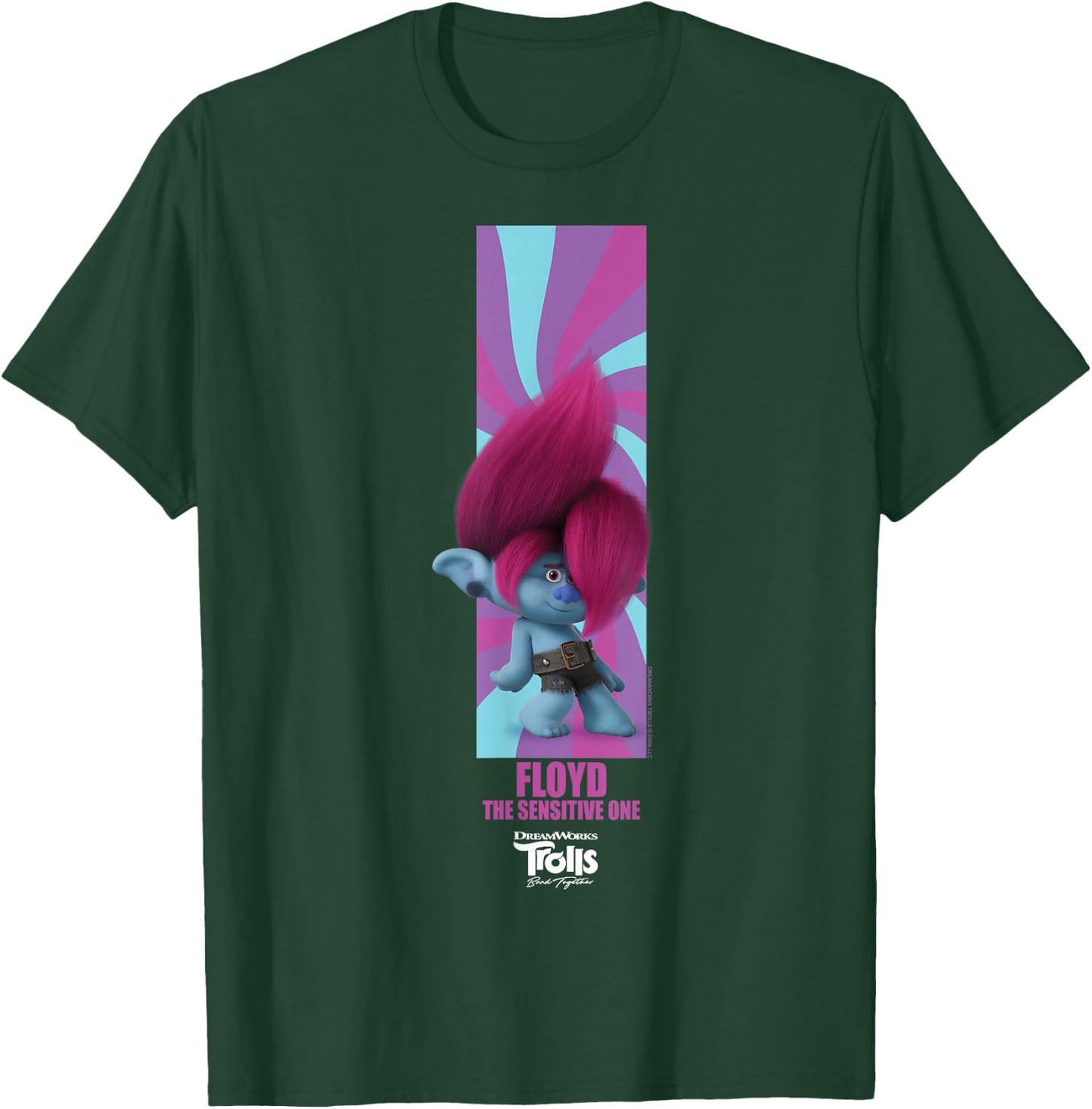 DreamWorks Trolls Band Together BroZone Floyd T-Shirt - T-Shirt | Forest