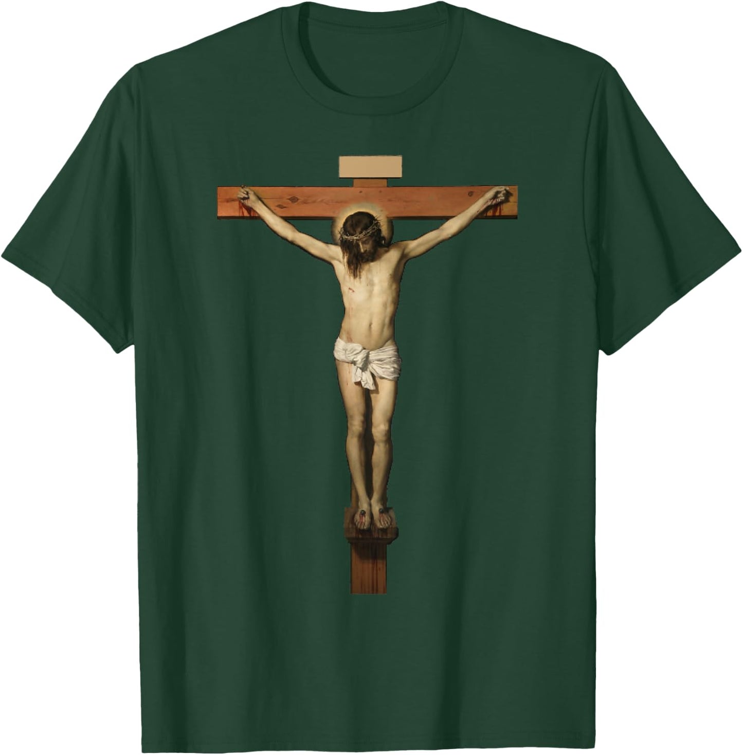 Vintage Christ On The Cross Transparent Jesus Death - Savior T-Shirt - T-Shirt | Forest