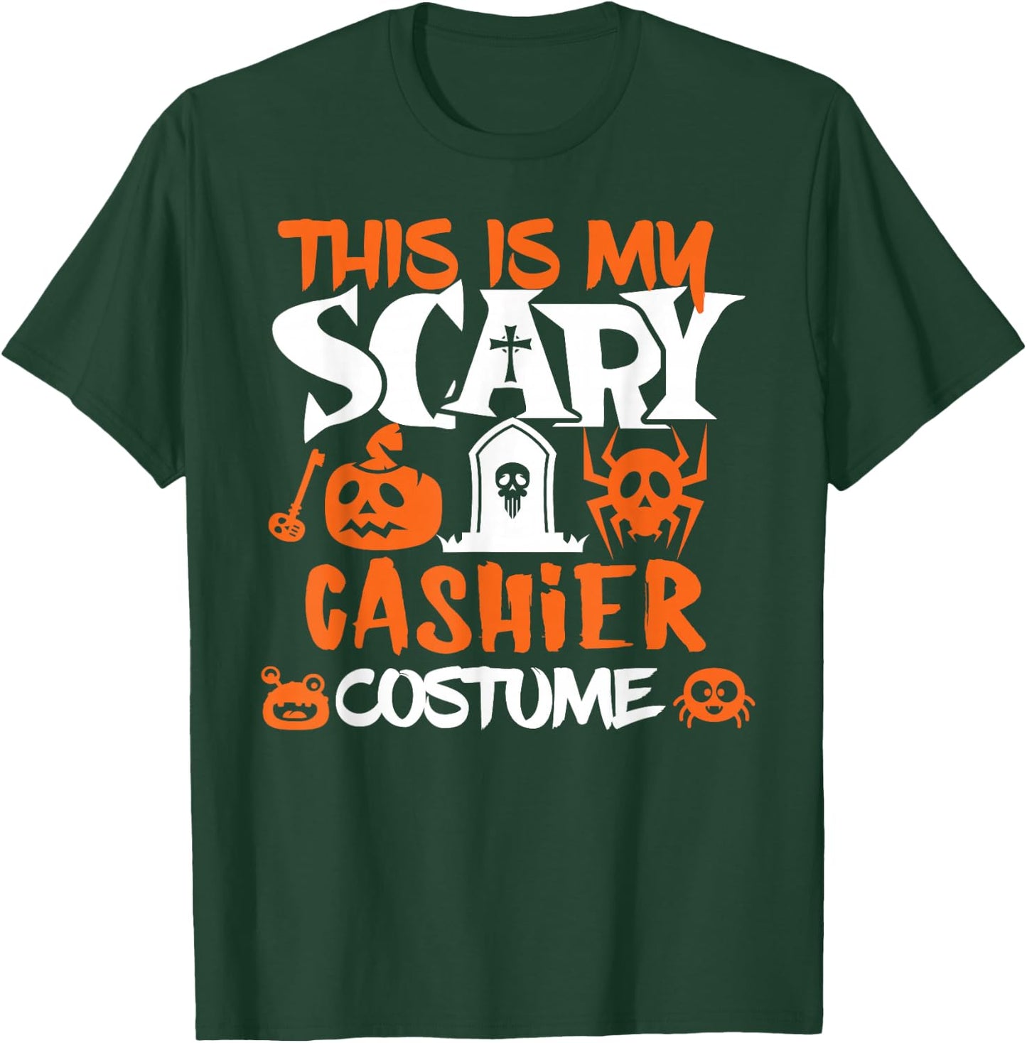 Cashier Halloween Shirt Costume Funny Men Women T-Shirt - T-Shirt | Forest