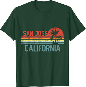 San Jose California Funny USA City Trip Home Roots T-Shirt - T-Shirt | Forest