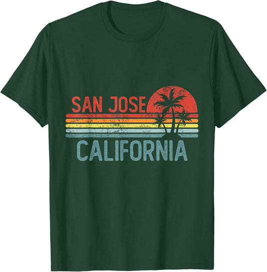 San Jose California Funny USA City Trip Home Roots T-Shirt - T-Shirt | Forest
