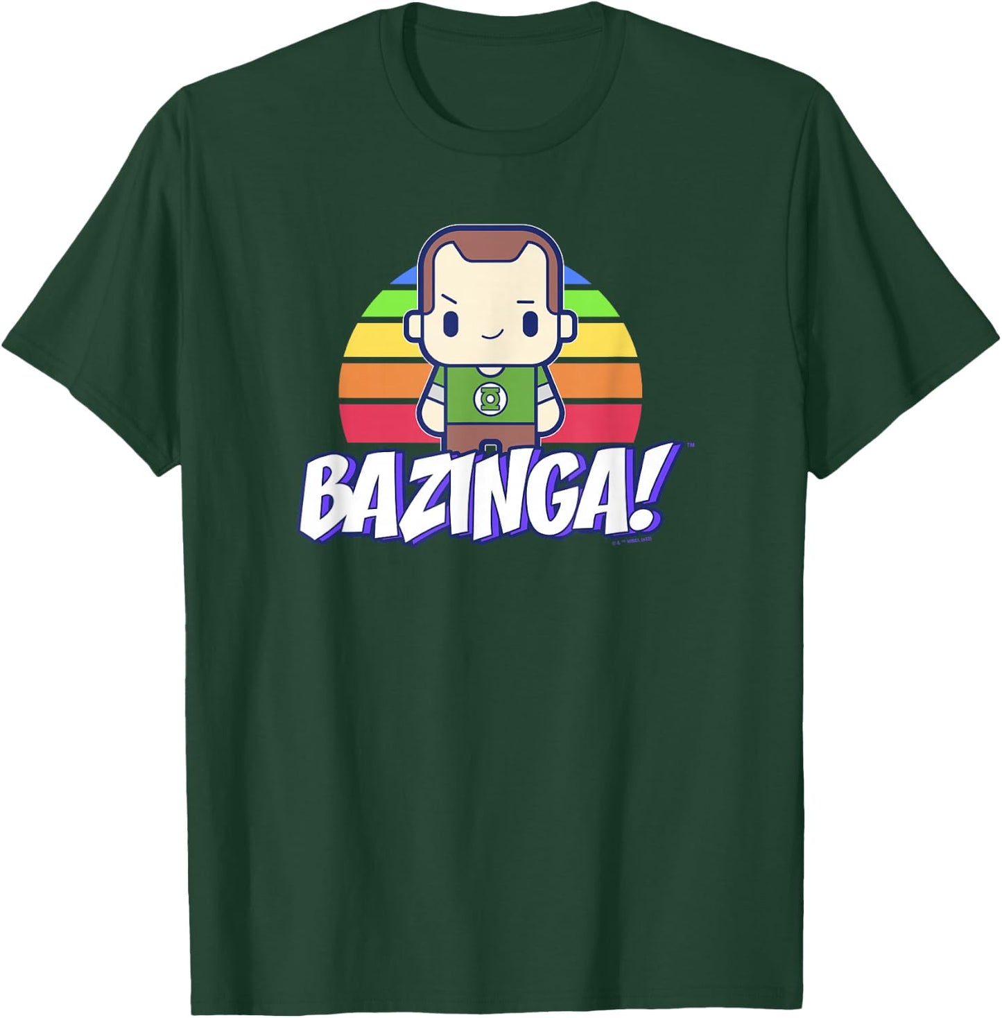 The Big Bang Theory Sheldon Rainbow Bazinga T-Shirt - T-Shirt | Forest
