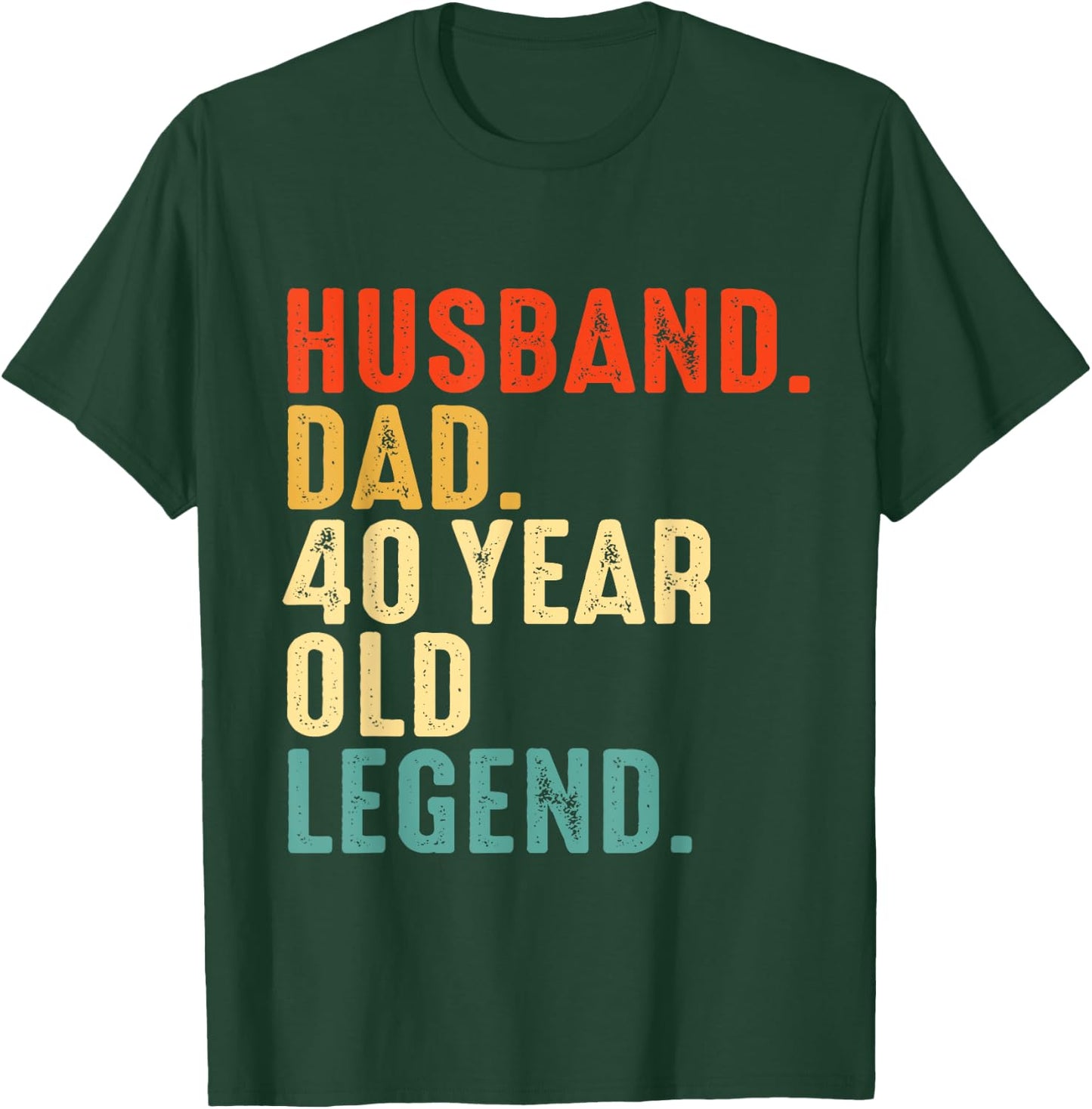 Husband Dad 40 Year Legend 1984 40th Birthday Father's Day T-Shirt - T-Shirt | Forest
