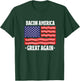 Bacon America Great Again Funny American Flag Bacon Lover Women Men T-Shirt - T-Shirt | Forest