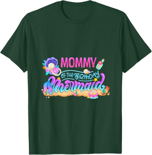 Mommy Of The Birthday Mermaid Party Matching Family Women T-Shirt - T-Shirt | Forest