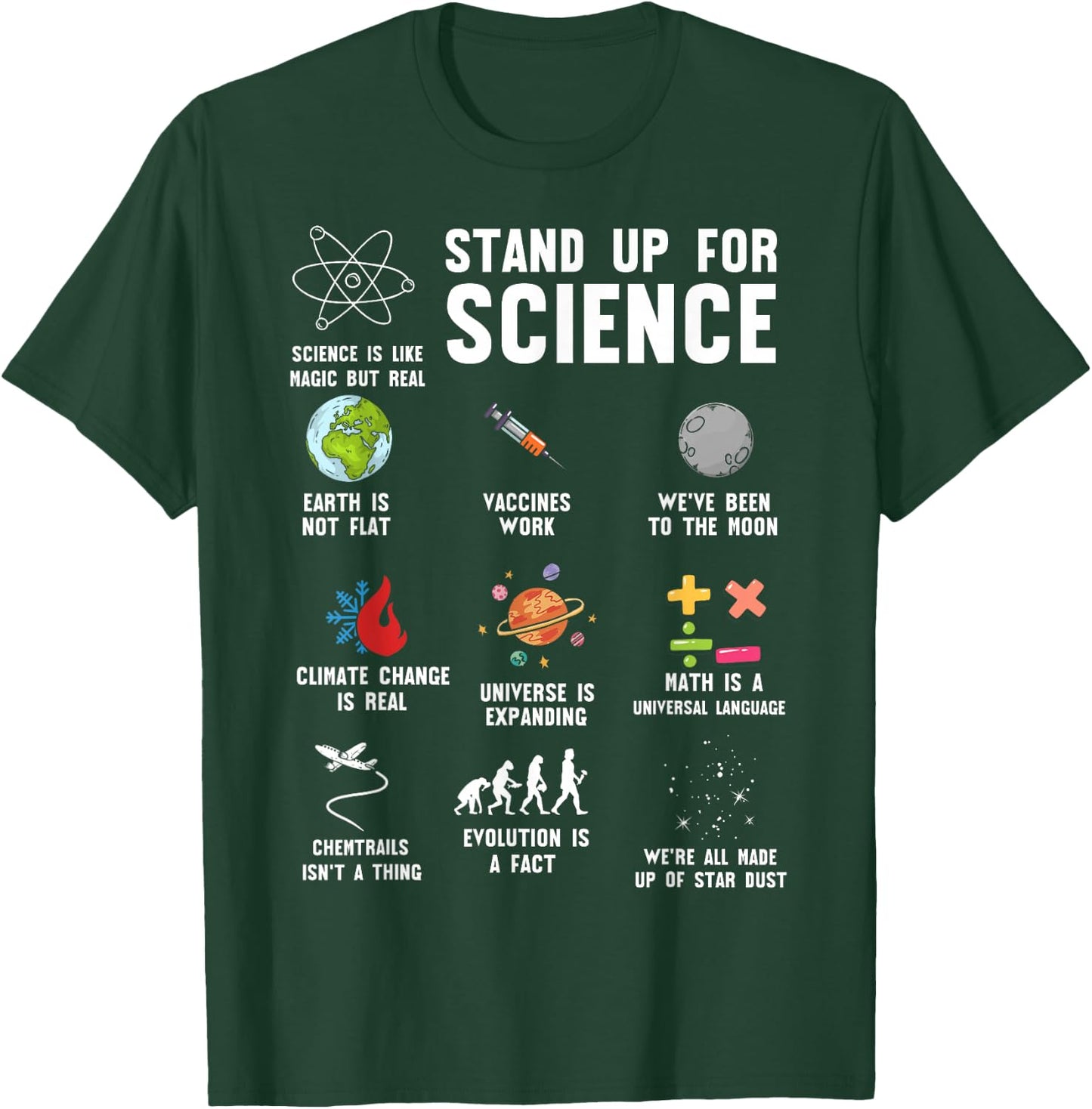 Stand Up for Science - Science - Climate Change T-Shirt - T-Shirt | Forest