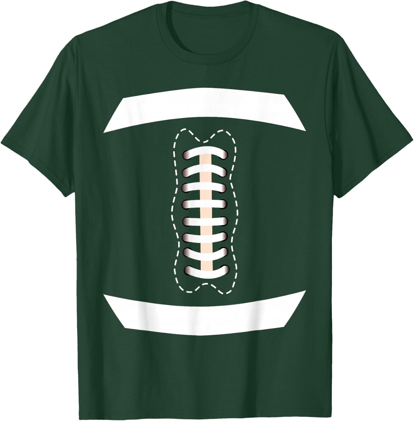 American Football Ball Lace Costume Thanksgiving Football T-Shirt - T-Shirt | Forest