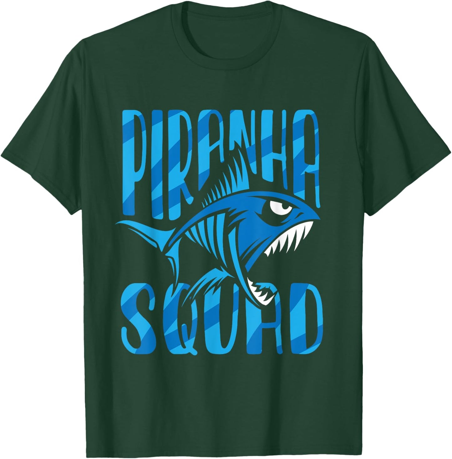 Piranha Squad Retro Lover Fish Piranhas T-Shirt - T-Shirt | Forest