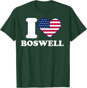 I love Boswell I heart Boswell T-Shirt - T-Shirt | Forest