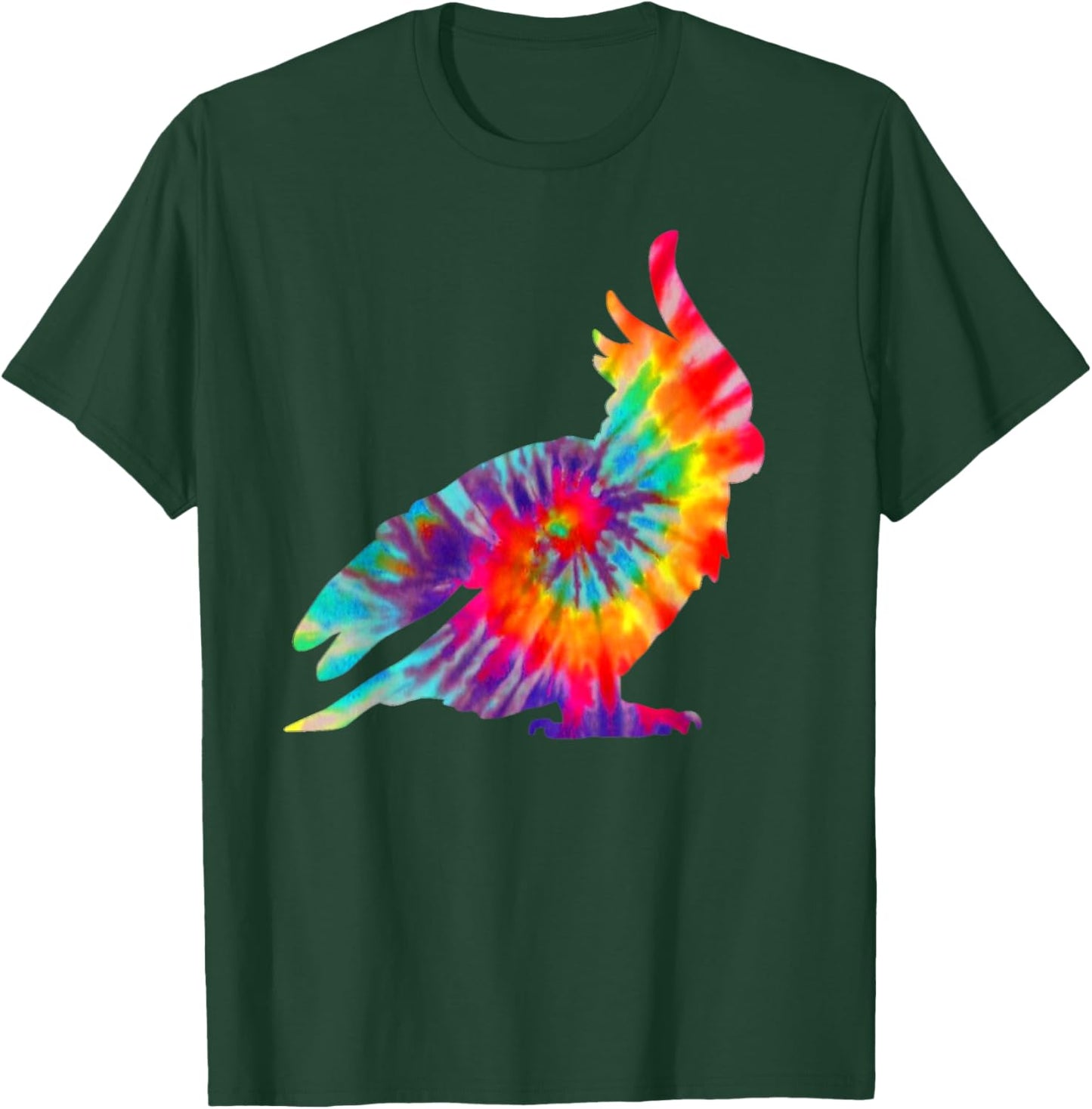 Cockatoo Tie Dye Parrot Pet Bird Mom Dad Vintage T-Shirt - T-Shirt | Forest
