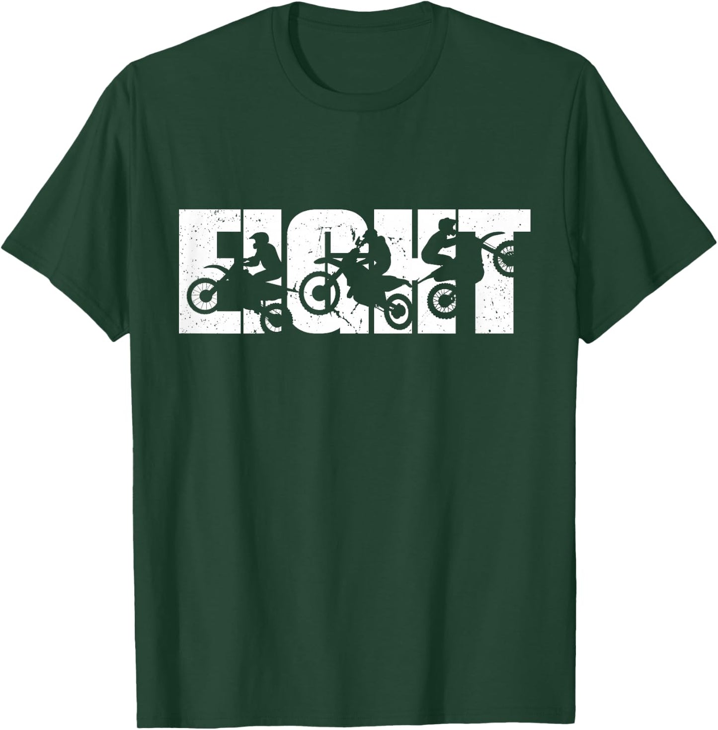 Kids 8th Birthday Retro Motocross Dirt Bike 8 Years Boys Girls T-Shirt - T-Shirt | Forest