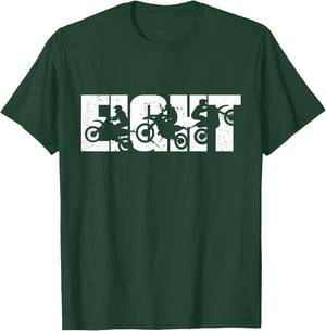 Kids 8th Birthday Retro Motocross Dirt Bike 8 Years Boys Girls T-Shirt - T-Shirt | Forest