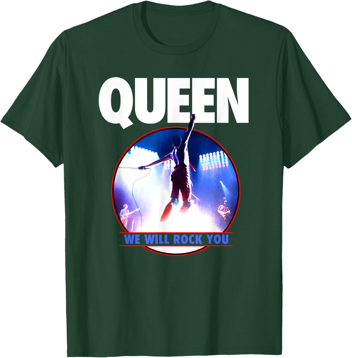 Official Queen Live Rock You T-Shirt - T-Shirt | Forest