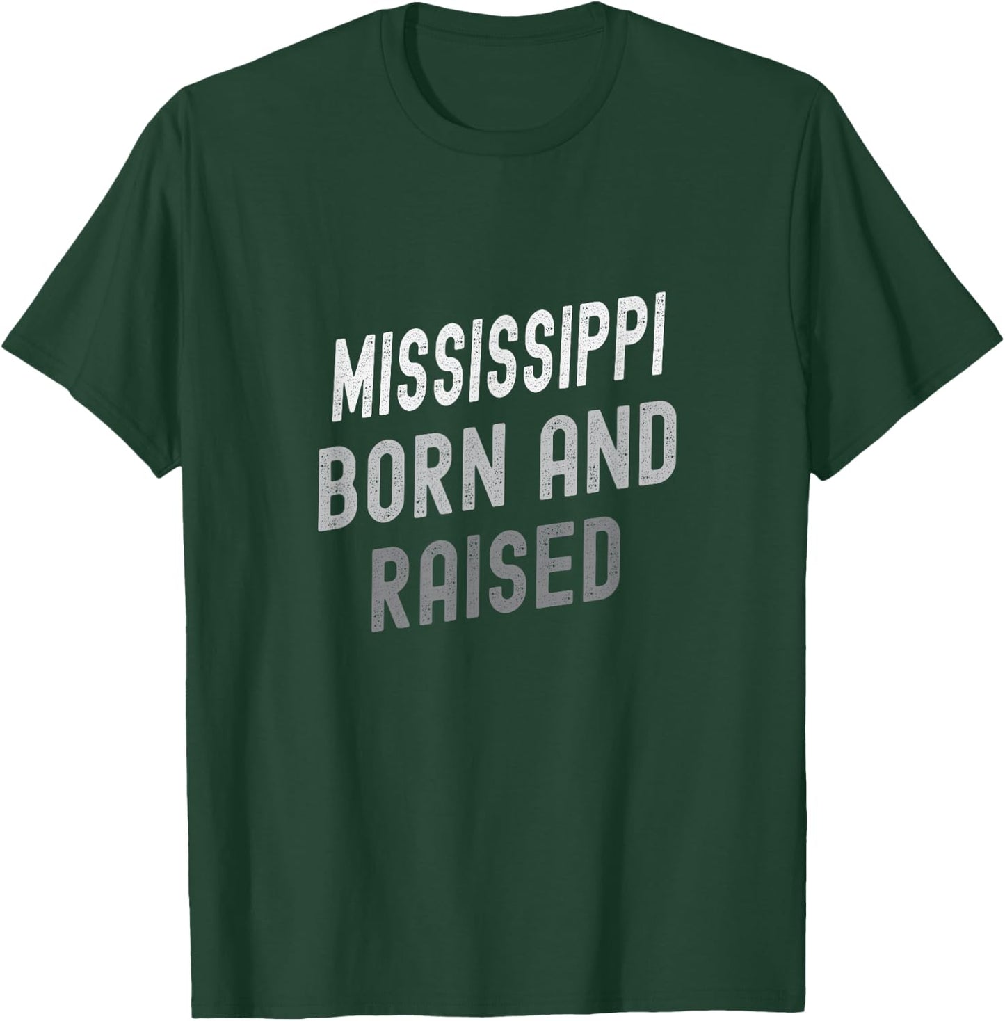 Mississippi Born and Raised Graphic T-Shirt - T-Shirt | Forest