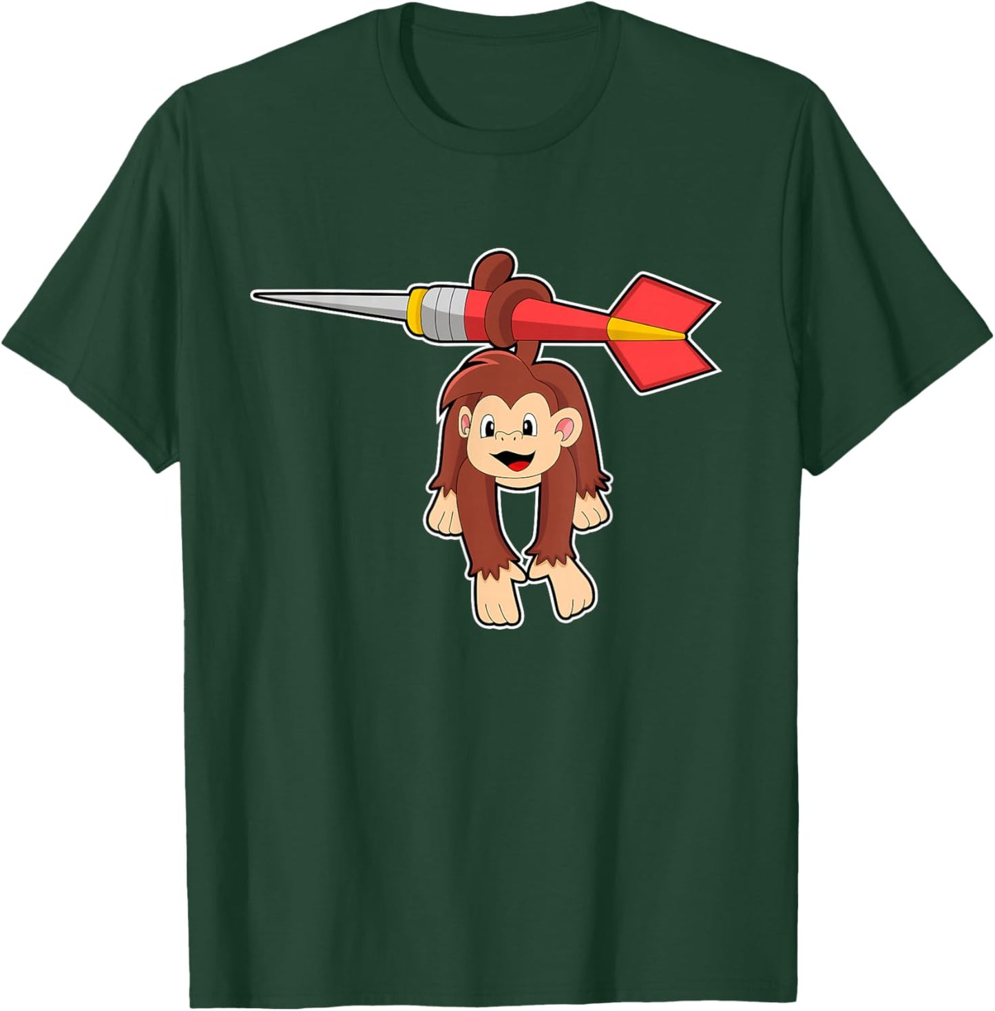 Monkey Darts Dart Sports T-Shirt - T-Shirt | Forest