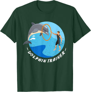 Funny Halloween Shirt Dolphin Trainer Halloween Costume T-Shirt - T-Shirt | Forest