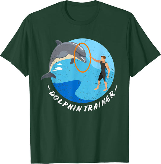 Funny Halloween Shirt Dolphin Trainer Halloween Costume T-Shirt - T-Shirt | Forest