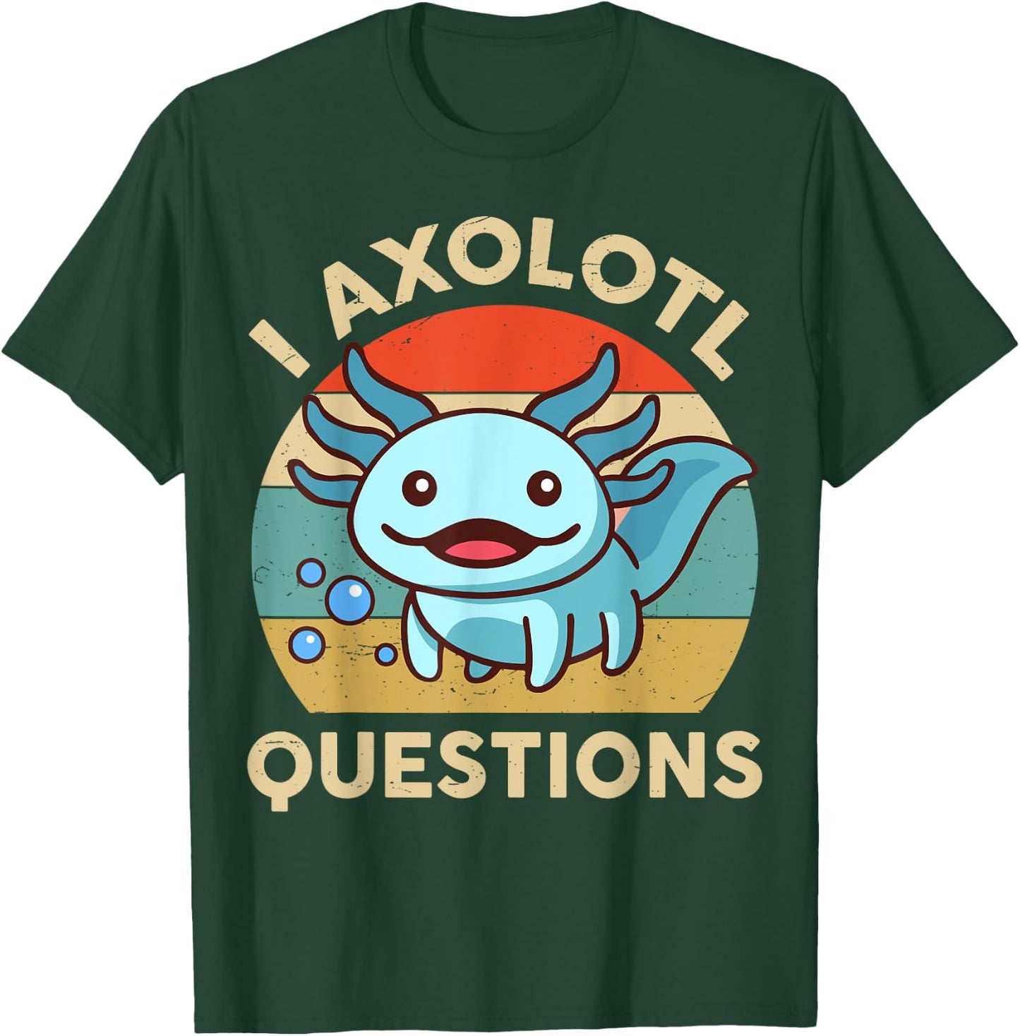 Funny I Axolotl Question Kids T-Shirt - T-Shirt | Forest
