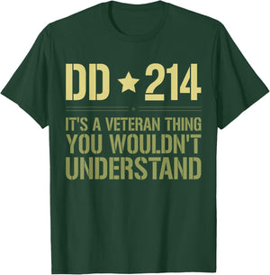 DD-214: It's A Veteran Thing Funny Military Soldier Veteran T-Shirt - T-Shirt | Forest